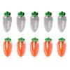 Abaodam 10Pcs Clear Plastic Carrot Candy Containers Treat Storage Boxes for Easter Party Favors Sweet Holders view 1
