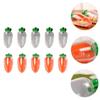 Abaodam 10Pcs Clear Plastic Carrot Candy Containers Treat Storage Boxes for Easter Party Favors Sweet Holders view 4