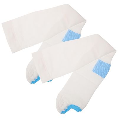 Abaodam Breathable White Compression Socks for Nurses and Everyday Use Elastic Medical Stockings for Leg Pressure Relief Lightweight Nursing Socks for Running Hiking and Fitness Activities
