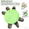 Foot Mop Turtle Shape Dusty Hair Cleanup Pad Washable Reusable for Home Office Floors with Rag view 2