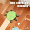 Foot Mop Turtle Shape Dusty Hair Cleanup Pad Washable Reusable for Home Office Floors with Rag view 4