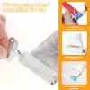 6 Pcs Tube Key Squeezer Set Metal Toothpaste Squeezer Hair Dye Color Key Roller Dispenser Tool Durable Processing Daily Living Tube Squeezing Aids Bathroom Silver Gold view 4
