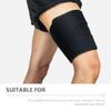 HONMEET Adjustable Breathable Thigh Brace for Fitness Sports Compression Sleeve for Men and Women Ergonomic Support for Injury Prevention Comfortable Black Thigh Protection for Outdoor view 4