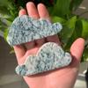 121g Moss Agate Cloud Shaped Slab Natural Crystal Wisp for Healing, Calm & Boho Home Decor view 1
