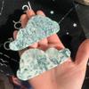 121g Moss Agate Cloud Shaped Slab Natural Crystal Wisp for Healing, Calm & Boho Home Decor view 2