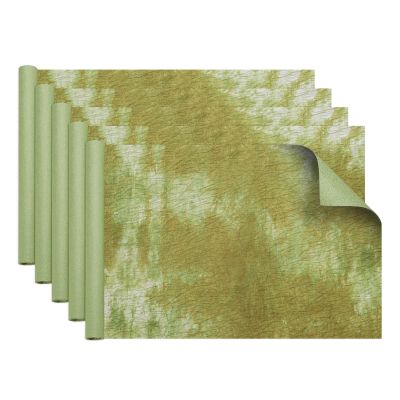 uxcell 5 Sheets Gift Wrapping Paper, 22.8" x 15.7" Double Layer Stone Wrinkled Textured Paper Floral Bouquet Arrangement Supplies for Flower Packaging Wedding Gift Wrap, Green