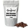 Goodland Farms Milk Chocolate Covered Raisins | 1 Pound Bag | Plump Juicy Raisins Coated in Smooth, Creamy Milk Chocolate view 1