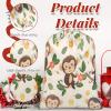 SUHENX Animals Monkey 30cmx40cm Reusable Christmas Gift Bags for Adults, Tropical Jungle Candy BagsIdeal for Exquisite Gifts to Relatives and Friends view 4
