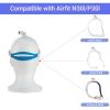 3 Packs Headgear Straps Fit for AirFit N30i/P30i, AirTouch N30i Premium Comfort Soft Elastic Material Adjustable Snug Fit Supplies, Blue-Grey view 2