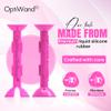 Bullseye Pink Large Soft Contact Lens Removal & Insertion Tool - Silicone Rubber Soft Lens Applicator & Remover Device with Pincher End & Finger Grips - Safe & Easy on Eyes, Travel Size 1.88" (3) view 2