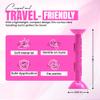 Bullseye Pink Large Soft Contact Lens Removal & Insertion Tool - Silicone Rubber Soft Lens Applicator & Remover Device with Pincher End & Finger Grips - Safe & Easy on Eyes, Travel Size 1.88" (3) view 3