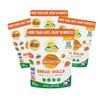 Papa Mountain Bread Rolls | 6g Protein, Non-GMO, Gluten Free, Seed Oil Free | Heat & Eat, Frozen Bread, Appetizer, Snack, Lunch or Dinner Rolls (4 Pack, Sweetpotato-And-Herb) view 1