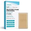 MedVance 5 Pack 7"x12" Silicone Foam Dressing Bordered Dressing, Waterproof Silicone Bandages for Wounds Care, Bed Sore Patches, Super Absorbent Wound Dressing, Self Adhesive Pressure Sore Pads view 1