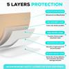 MedVance 5 Pack 7"x12" Silicone Foam Dressing Bordered Dressing, Waterproof Silicone Bandages for Wounds Care, Bed Sore Patches, Super Absorbent Wound Dressing, Self Adhesive Pressure Sore Pads view 4