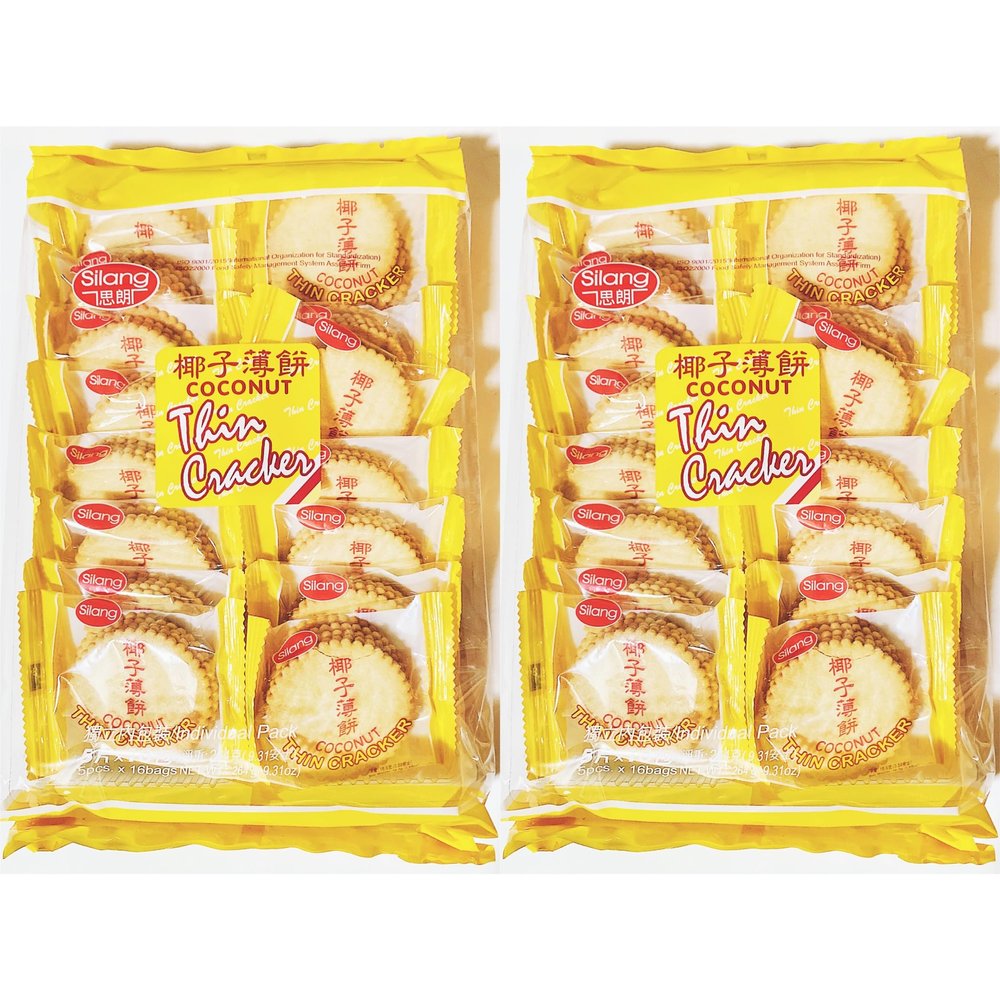 Coconut Thin Cracker, Individually Wrapped, 9.31 Oz,2Pack