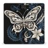 White Butterflies and Tribal Bathroom Scale for Body Weight with High Precision Large LCD Backlight Display Digital Weighing Scale with BMI Capacity Up to 180kg view 1