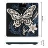 White Butterflies and Tribal Bathroom Scale for Body Weight with High Precision Large LCD Backlight Display Digital Weighing Scale with BMI Capacity Up to 180kg view 2