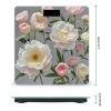 Peony Flowers Rose Bathroom Scale for Body Weight with High Precision Large LCD Backlight Display Digital Weighing Scale with BMI Capacity Up to 180kg view 2