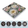 Peony Flowers Rose Bathroom Scale for Body Weight with High Precision Large LCD Backlight Display Digital Weighing Scale with BMI Capacity Up to 180kg view 3