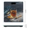 Cigar & Whiskey Bathroom Scale for Body Weight with High Precision Large LCD Backlight Display Digital Weighing Scale with BMI Capacity Up to 180kg view 2