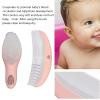 Baby Brush Comb Set Cute Pink Soft Round Tooth Design Portable Lightweight Massage Tools for Infant Newborns TPE PP Nylon Material Compact Size view 2