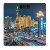 Las Vegas Night View Bathroom Scale for Body Weight with High Precision Large LCD Backlight Display Digital Weighing Scale with BMI Capacity Up to 180kg view 1
