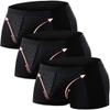 Tourmaline Prostate Therapy Panties 3-Packs Magnetic Therapy Energetic Men Pant Strengthens Kidneys Rapid Growth(5XL) Black view 1