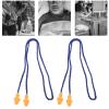 2Pcs Soft Silicone Ear Plug, Noise Reduction Earplug with Wire, Tree Design Ear Plug for Sleeping Swimming, Comfortable Fit with Long Cable for Secure Wearing view 2