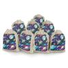 BTCOWZRV 8-Pack Cotton Linen Bunches Pocket Retro Space Theme Drawstring Pouches, Reusable Gift Bags Sachet Bag Portable Jewelry Pouch for Wedding Party DIY Craft (4.9 X 6.7 Inch) view 1