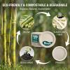 DaYammi 100% Compostable Paper Plates 9 Inch, 125-Pack Heavy Duty Natural Paper Plates Bulk,Biodegradable Bagasse, Eco-Friendly Disposable Dessert Plate for BBQ, Picnic(BPI Certified,Microwaveable) view 3