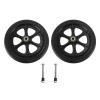8 Inch Wheelchair Wheels Replacement, Electric Wheelchair Accessory, PU Material with Non Slip Tread, Durable Wheelchair Wheels for Most Power Wheelchairs, Includes 2 Wheels and Sc view 1