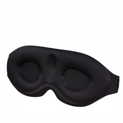 3D Sleep Mask - Complete Light Blocking, Zero Pressure, Soft & Breathable Eye Cover, Black