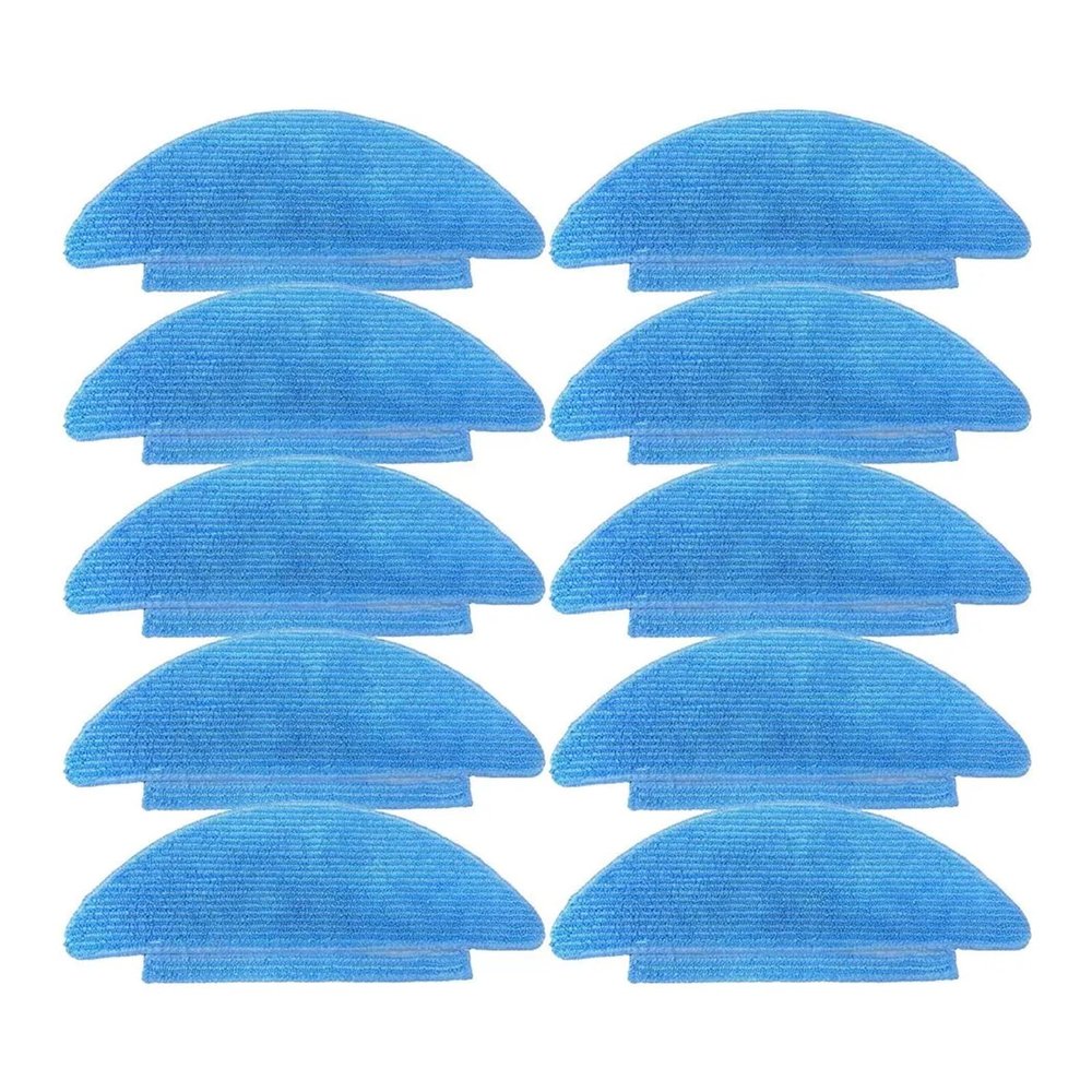 10Pc Mop Pads,Compatible For Cecotec,Compatible For Conga, 7490 Eternal Genesis,For 7490 Eternal X-Treme Robot Vacuum Cleaner Mop Cloths Easy To Clean