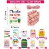 Teacher Appreciation Gift Tags Thank You Teacher Appreciation Week Gift Labels 60Pcs End of Year Students Thankful Labels with String Hanging Graduation School Party Supplies view 2