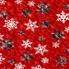Red & White Snowflake Winter Christmas Pattern On Edible Image Chocolate Transfer Sheet. Apply To Your Custom Chocolate Treats view 1