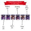 AGADE Mini Fruit Jam Variety Tasting Basket, 6 x 1.06 oz (30 g) Glass Jars Strawberry, Apricot, Raspberry, Orange, Sour Cherry & Rose Gourmet Turkish Preserves Gift Set, 6.35 oz Total view 3