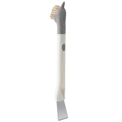 IOBIDDYS Cooktop Cleaning Brush for Gas Stove and Tile Gaps Thick Bristle Kitchen Scrubber for Household and Restaurant Use Non-Scratch Pan and Coating Safe Bench and Range Hood Cleaner