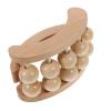 WATIIFUFU Portable Wooden Dual Row Back Massager Manual Handheld Muscle Relaxation Tool for Home Office Travel with Natural Wood Construction for Safe Trigger Point Therapy view 1