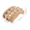 WATIIFUFU Portable Wooden Dual Row Back Massager Manual Handheld Muscle Relaxation Tool for Home Office Travel with Natural Wood Construction for Safe Trigger Point Therapy view 2