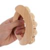 WATIIFUFU Portable Wooden Dual Row Back Massager Manual Handheld Muscle Relaxation Tool for Home Office Travel with Natural Wood Construction for Safe Trigger Point Therapy view 4