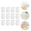 Healvian 12pcs Transparent Bear Candy Boxes with Lids Cute Party Favor Containers for Wedding Birthday Festival Candy Storage and Packaging view 4