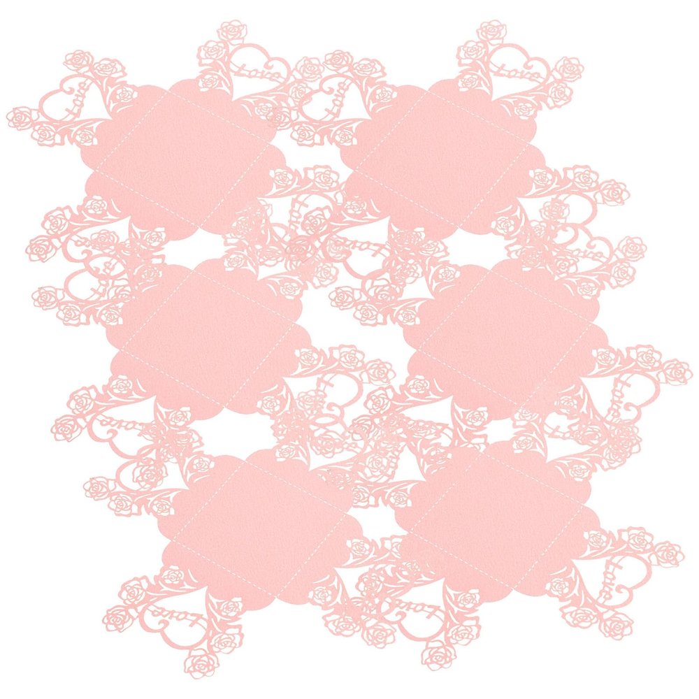 WATIIFUFU 50pcs Pink Heart Rose Truffle Cups Paperboard Chocolate Wrappers for Candy Packaging Wedding Party Favor Supplies