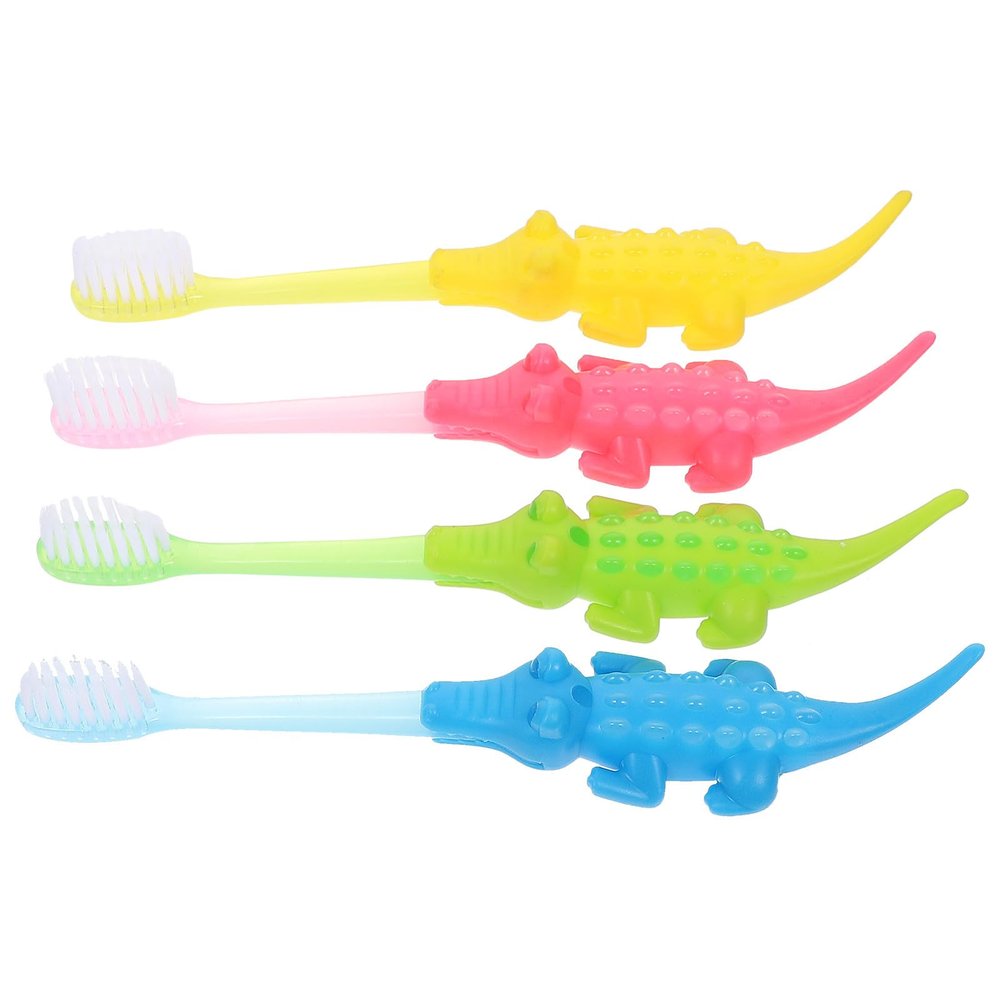 DONFAMDS 8pcs Toothbrushes with Supple Bristles for Ages Cute Cartoon Design Soft Tooth Cleaning Brushes Material Ergonomic Handle for Comfortable Oral Care