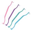 DRESSOOS 4Pcs Dual-Head Tapered Manual Toothbrushes for Travel Home Oral Cleaning Brushes with Interdental Gap Cleaner Wear-Resistant Design for Reach Areas Comfortable Grip view 1