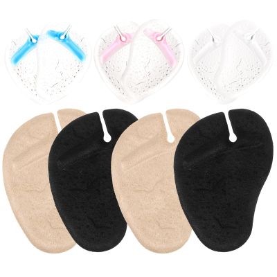 Unomor 5 Pairs Non-Slip Metatarsal Forefoot Cushions for Thong Sandals Adhesive Gel Pads with Butterfly Pattern Comfortable Wear-Resistant Ball of Foot Inserts Relief and Blister