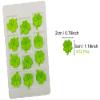 Edible 12pcs GrassGreen Shamrock Sugar cake decorations, cupcake toppers, perfect Clover Icing Cookies decro for St. Patrick's Day Birthday Halloween Thanksgiving Christmas party Team Dinner view 2