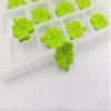 Edible 12pcs GrassGreen Shamrock Sugar cake decorations, cupcake toppers, perfect Clover Icing Cookies decro for St. Patrick's Day Birthday Halloween Thanksgiving Christmas party Team Dinner view 3