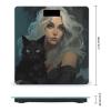 Woman Holding Black Cat Scale for Body Weight Digital Bathroom Scale Precision Smart Weighing Scales with Clear LED Display Accurate High Precision Scales Weighing Machine view 2
