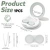4 Pieces Flip Top Contact Lens Case Applicator Remover Tool Kit, Eye Contact Case with Mirror & Solution Bottle, Cosmetic Lens Holder Storage Container for Travel Home Office (Green) view 2