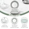4 Pieces Flip Top Contact Lens Case Applicator Remover Tool Kit, Eye Contact Case with Mirror & Solution Bottle, Cosmetic Lens Holder Storage Container for Travel Home Office (Green) view 4